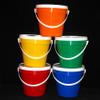 Talisman, Plastic Buckets & Lids, Gallon, 5 Pack, Red Blue Yellow Green & Orange view 2