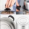 304 Stainless Steel Stock Pot/steamer, With Steamer, Household/Commercial, 3-layer, Thickened, 28-36 Cm, for Gas Stove/induction Cooker (3-15 People) (Size : 34cm) view 3