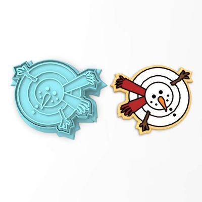 Melted Snowman Cookie Cutter & Stamp