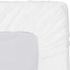 100% Egyptian Cotton 1000 Thread Count Luxury & Ultrasoft 6-Piece Bed Sheet Set (1 Fitted, 1 Flat, 4 Pillowcase) Fits Upto 21-24 Deep Pocket (King Size, White Color) Stripe Pattern view 2
