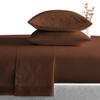 100% Egyptian Cotton 1000 Thread Count Luxury & Ultrasoft 6-Piece Bed Sheet Set (1 Fitted, 1 Flat, 4 Pillowcase) Fits Upto 21-24 Deep Pocket (King Size, Chocolate Color) Solid Pattern view 1