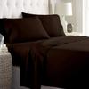 100% Egyptian Cotton 1000 Thread Count Luxury & Ultrasoft 6-Piece Bed Sheet Set (1 Fitted, 1 Flat, 4 Pillowcase) Fits Upto 21-24 Deep Pocket (King Size, Chocolate Color) Solid Pattern view 2
