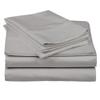 100% Egyptian Cotton 1000 Thread Count Luxury Soft Italian Finish 6-Piece Bed Sheet Set (1 Fitted, 1 Flat, 4 Pillowcase) Fits Upto 6-9 Deep Pocket (Queen Size, Silver Grey Color) Solid Pattern view 1