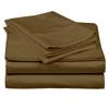 100% Egyptian Cotton 1000 Thread Count Luxury & Ultrasoft 6-Piece Bed Sheet Set (1 Fitted, 1 Flat, 4 Pillowcase) Fits Upto 21-24 Deep Pocket (King Size, Taupe Color) Solid Pattern view 1