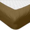 100% Egyptian Cotton 1000 Thread Count Luxury & Ultrasoft 6-Piece Bed Sheet Set (1 Fitted, 1 Flat, 4 Pillowcase) Fits Upto 21-24 Deep Pocket (King Size, Taupe Color) Solid Pattern view 3