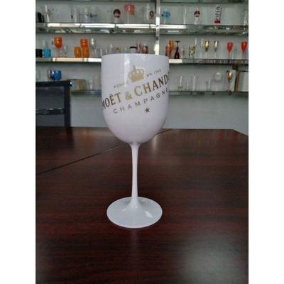 GladyStore 2Pcs Champagne Flutes,Wine Glass Champagne Coupes Cocktail Glass Party for MOET Champagne Flutes Wine Cup Goblet Plastic Glasses for Champagne (Color : White, Size : 2PCS)