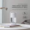 XUHE Portable Mini Humidifier, 360 degree Rotating Night Light, 200ml Cool Mist Humidifier, USB Personal Desktop Humidifier for Bedroom Travel Office Home, 2 Mist Modes Super Quiet Auto Shut-Off WHITE view 2