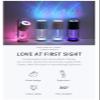 XUHE Portable Mini Humidifier, 360 degree Rotating Night Light, 200ml Cool Mist Humidifier, USB Personal Desktop Humidifier for Bedroom Travel Office Home, 2 Mist Modes Super Quiet Auto Shut-Off WHITE view 4