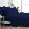 1000 Thread Count 100% Cotton Sheets  Navy Blue Extra Long-Staple Cotton King Sheets, Fits Mattress 16'' Deep Pocket, Sateen Weave, Soft Cotton 4 Piece Bed Sheets Set view 1