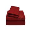 1000 Thread Count 100% Cotton Sheets  Burgundy Extra Long-Staple Cotton Twin XL Sheets, Fits Mattress 16'' Deep Pocket, Sateen Weave, Soft Cotton 4 Piece Bed Sheets Set view 2