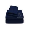1000 Thread Count 100% Cotton Sheets  Navy Blue Extra Long-Staple Cotton Twin XL Sheets, Fits Mattress 16'' Deep Pocket, Sateen Weave, Soft Cotton 4 Piece Bed Sheets Set view 2