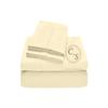 1000 Thread Count 100% Cotton Sheets  Ivory Extra Long-Staple Cotton King Sheets, Fits Mattress 16'' Deep Pocket, Sateen Weave, Soft Cotton 4 Piece Bed Sheets Set view 2