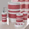 6-Piece Decorative Bathroom Accessory Set Made of Polyresin (Marquis Red) view 1