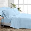 1000 Thread Count 100% Cotton Sheets  Light Blue Extra Long-Staple Cotton King Sheets, Fits Mattress 16'' Deep Pocket, Sateen Weave, Soft Cotton 4 Piece Bed Sheets Set view 1