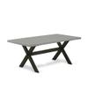 East West Furniture X697LA147-6 6 Piece Dining Table Set Contains a Rectangle Dining Room Table and 4 Light Sable Linen Fabric Parson Chairs with a Bench, 40x72 Inch, Multi-Color view 3