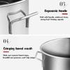 MNSSRN Stainless Steel Barrel with Faucet, Round Barrel with Lid, Thick Household Water Storage Barrel, Wine Barrel, Oil Barrel Storage Barrel,18L view 4