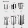 MNSSRN Stainless Steel Sealed Storage Barrel, Thickened Moisture-Proof and Insect-Proof Oil Barrel, Wine Barrel, Milk Barrel, Multi-Function Storage Barrel,with Faucet,8L view 2
