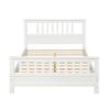 Bellemave Bed Frame, Solid Wood Platform Bed with Headboard and Foot Board, No Box Spring Needed, Easy Assembly (White) (Full) view 4