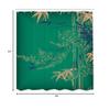 Ambesonne Asian Print Shower Curtain, Eastern Nature Theme Outline Look Blooming Branch and Flowers Illustration, Cloth Fabric Bathroom Decor Set with Hooks, 69" W x 84" L, Sea Green view 3