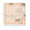 Ambesonne Asian Print Shower Curtain, Eastern Nature Theme Outline Look Blooming Branch and Flowers Illustration, Cloth Fabric Bathroom Decor Set with Hooks, 69" W x 84" L, Pale Peach view 3