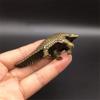 1pcs Mini Antique Bronze Pangolin Statue Ornament, Copper Pangolin Animal Figurines, Miniatures Model Ornaments Desk Decors Accessories Men Gift view 3