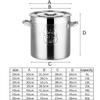 304 Stainless Steel Stock Pot, Commercial/Household Soup Pot/cooking Pot With Lid, (6-83L) For Gas Stove/induction Cooker (Size : 10L) view 2