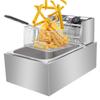 Joyleah Commercial Deep Fryer, 6.3QT/6L 2500W MAX Stainless Steel Electric Deep Fryer with Basket, Countertop Fryer for Chicken, Fries, Restaurant, Home Kitchen view 1