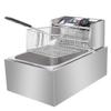 Joyleah Commercial Deep Fryer, 6.3QT/6L 2500W MAX Stainless Steel Electric Deep Fryer with Basket, Countertop Fryer for Chicken, Fries, Restaurant, Home Kitchen view 3