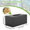 Wooden Tissue Box Cover Rectangular, Tissues Box Holder Facial Paper Container Napkin Holder for Living Room Bedroom Kitchen(Black) view 2