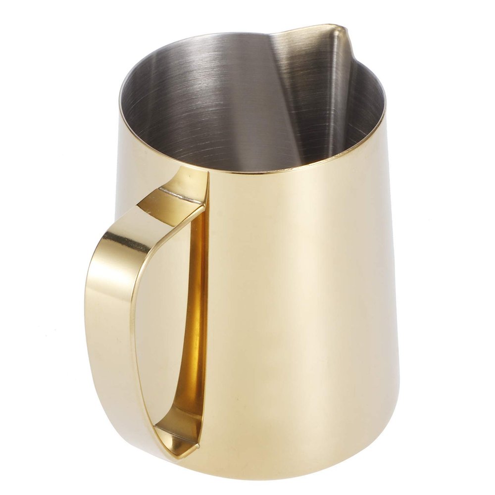Milk Frothing Pitcher, Stainless Steel Espresso Coffee Milk Frother Cup for Milk Coffee Cappuccino Latte Art (600ml/20oz)