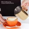 Milk Frothing Pitcher, Stainless Steel Espresso Coffee Milk Frother Cup for Milk Coffee Cappuccino Latte Art (600ml/20oz) view 2