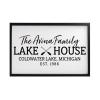 LifeSong Milestones Personalized Home Framed Shadow Box Lake House (Paddles) Gift for Parents, Couples Wall Decor for Husband, Wife Housewarming Gift Table and Shelf Sitters 25x36 (Black) view 1