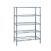 Quantum Storage Systems WR86-2472GY-5 Wire Shelving 5 Shelf Starter Units, 24" x 72" x 86", Gray Epoxy view 1