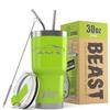 1968 1969 AMC AMX Beast 30 oz Stainless Steel Insulated Tumbler w/Lid, 2 Straws, Brush and Gift Box lime