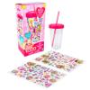 Fashion Angels Love, Diana DIY Sticker Tumbler - (56221) Design Your Own Tumbler with Waterproof Vinyl Stickers, Cute Fun Gifts for Girls, BPA Free 16OZ. Tumbler for Ages 3 and Up view 1
