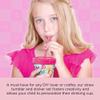 Fashion Angels Love, Diana DIY Sticker Tumbler - (56221) Design Your Own Tumbler with Waterproof Vinyl Stickers, Cute Fun Gifts for Girls, BPA Free 16OZ. Tumbler for Ages 3 and Up view 4