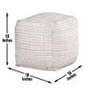 Steve Silver Co Hakim Square Handwoven Pouf view 3