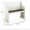 Steve Silver Joanna Back Bench, 67.5 x 23 x 35, Schoolhouse Styling (JA500BNB) view 3