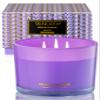96NORTH Luxury Lavender Soy Candle | Large 3 Wick Jar Candle | Up to 50 Hours Burning Time | 100% Natural Soy Wax | Relaxing Aromatherapy Aesthetic Candle | Housewarming Gift for Women and Men view 1