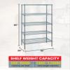 Quantum Storage Systems WR86-3072GY-5 Wire Shelving 5 Shelf Starter Units, 30" x 72" x 86", Gray Epoxy view 2