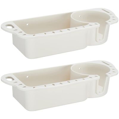 KEMIMOTO Boat Cup Holder Caddy Organizer, Marine Cup Holder Universal Fit for Bass Kayak Pontoon Jon Boat Storage Fishing Accessories