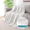 Turquoize Couch Cover Sofa Covers Washable Couch Covers for 3 Cushion Sectional Couch Slipcover Furniture Cover for Pets Feature Geometrical Jacquard Fabric (91"x 134",XX-Large,White) view 3