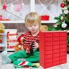 FixtureDisplays 12.8 X 14.7 X 4" Wooden 24-Slot Desk Organizer with Metal Door  Modern Farmhouse Mini Storage Cabinet for Home, Office, Crafts, and Kitchen 10048 view 3