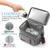 MIYCOO Lunch Bag & Lunch Box for Women Men, Double Deck Leakproof Insulated Soft Large Adult Camping Cooler bag for Work, Beach, Picnic, Travel (Grey, 15L) view 4