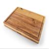 Barrett Family Collection, Premium Acacia Wood Edge-Grain Cutting Board | 16 x 12 Inches, 1.5 Inches Thick | Curated & Beautiful Design, Solid, Premium Quality, with Built-In Handles & Juice Groove view 1