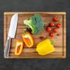 Barrett Family Collection, Premium Acacia Wood Edge-Grain Cutting Board | 16 x 12 Inches, 1.5 Inches Thick | Curated & Beautiful Design, Solid, Premium Quality, with Built-In Handles & Juice Groove view 4