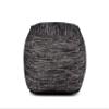 Steve Silver Co Omari Square Handwoven Pouf, Living Room, Bedroom and Kids Room, Footstool, Seating/Ottoman, Contemporary Design, Midnight Pattern, 18'' L x 18'' W x 18'' H, Black view 1