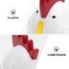 Rooster Mechanical Kitchen Timer Plastic Metal with Audible Alarm, White view 4