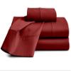 100% Organic Cotton Bed Sheets |Cal-King, Burgundy| - Organic Sheets - 800-Thread-Count Organic Cotton - Organic-Cotton Sateen Sheets - 15-Inch Deep-Pocket Organic Certified Cotton-Sheets view 1