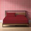 100% Organic Cotton Bed Sheets |Cal-King, Burgundy| - Organic Sheets - 800-Thread-Count Organic Cotton - Organic-Cotton Sateen Sheets - 15-Inch Deep-Pocket Organic Certified Cotton-Sheets view 2